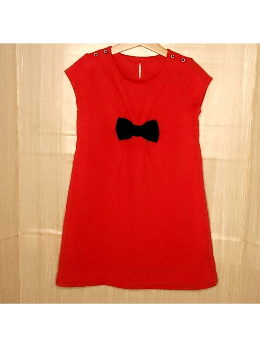 Olivia For Gymboree Girls Red Short Sleeve Knit Dress 7
